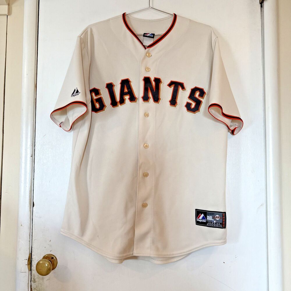 SF Giants 2010 Aubrey Huff #17 Creme Jersey Majestic | Men's  XL